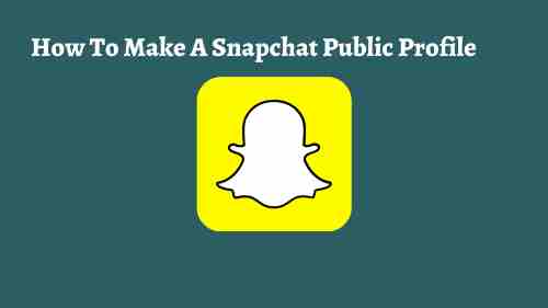 How To Make A Snapchat Public Profile